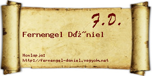 Fernengel Dániel névjegykártya